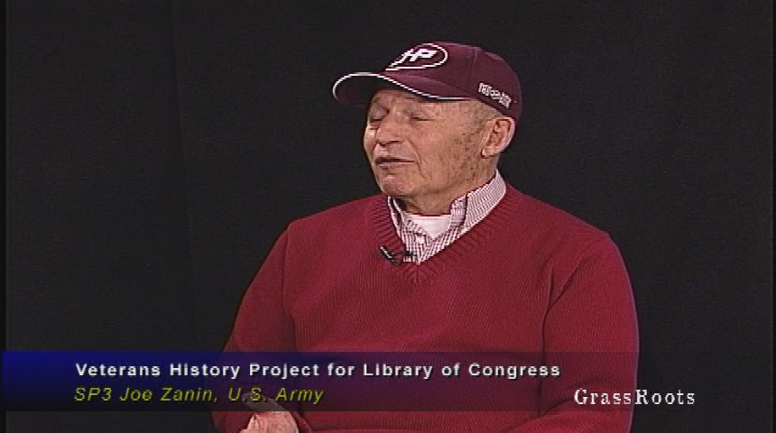The Aspen Historical Society in association with the Library of Congress presents:  Roaring Fork Veterans' History Project - "SP3 Joe Zanin, U.S. Army"