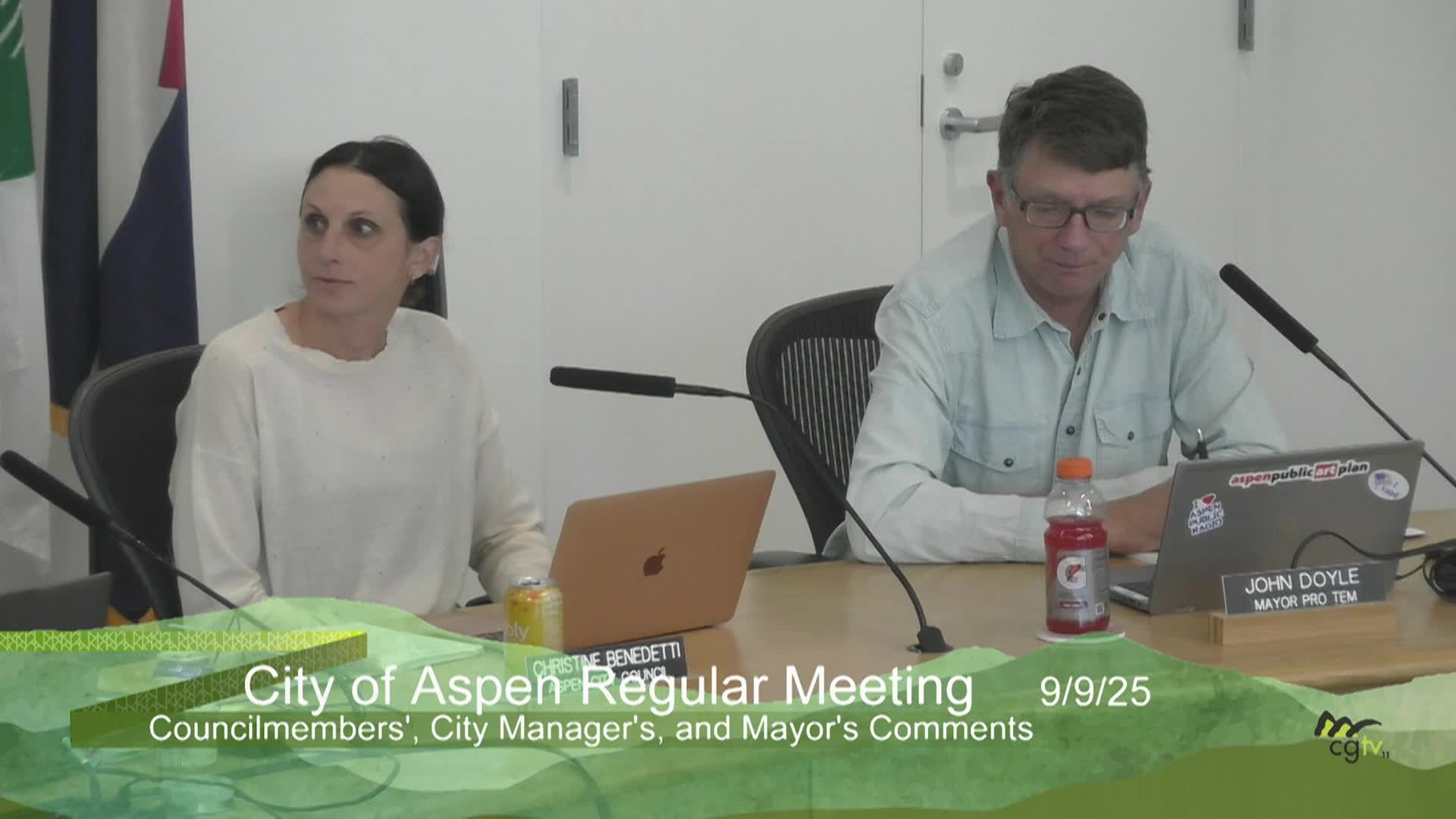 Aspen City Council Work Session 9/9/25