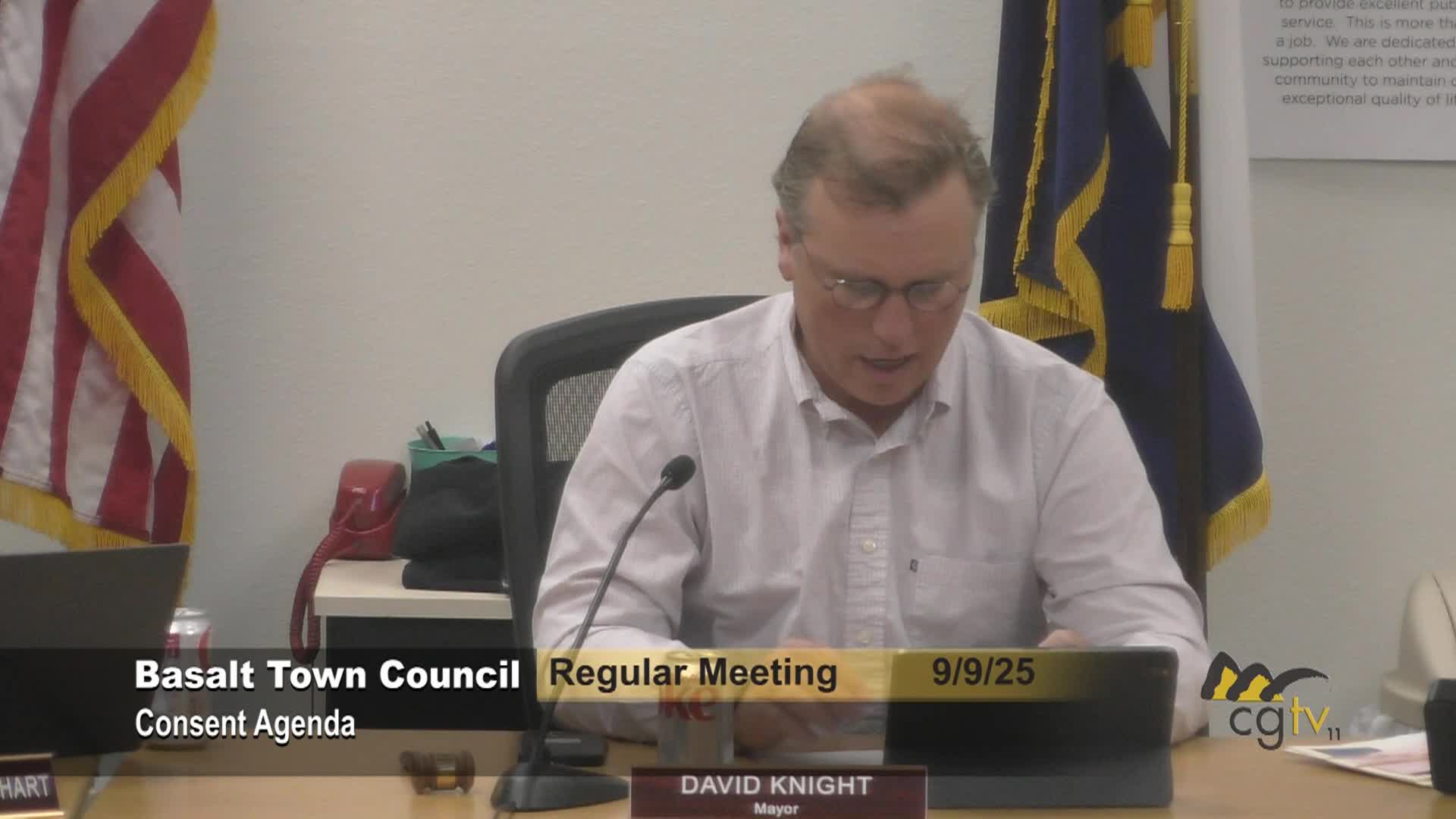 Town Council Regular Meeting 9/9/25