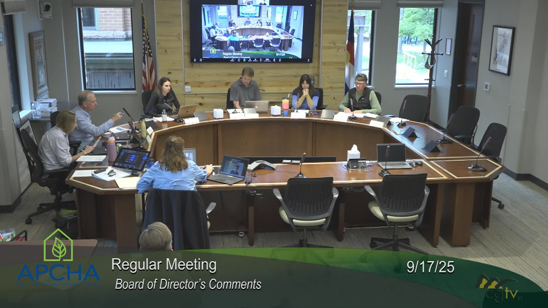 Aspen Pitkin County Housing Authority: A.P.C.H.A. Regular Meeting 9/17/25