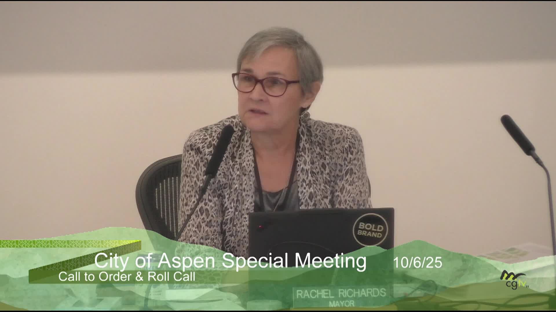 Aspen City Council Regular Meeting 10/6/25