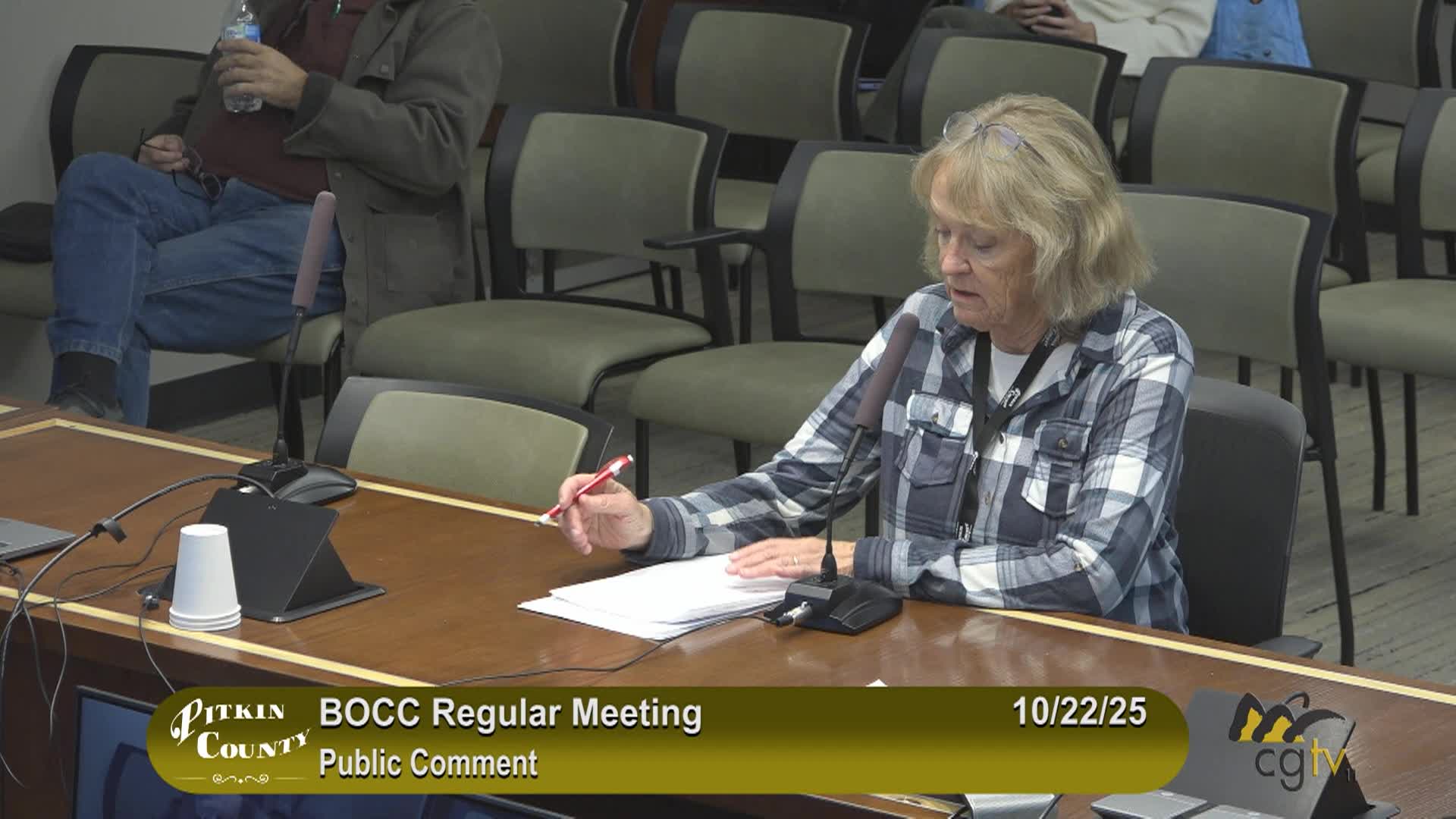 Pitkin County BoCC Regular Meeting 10/22/25
