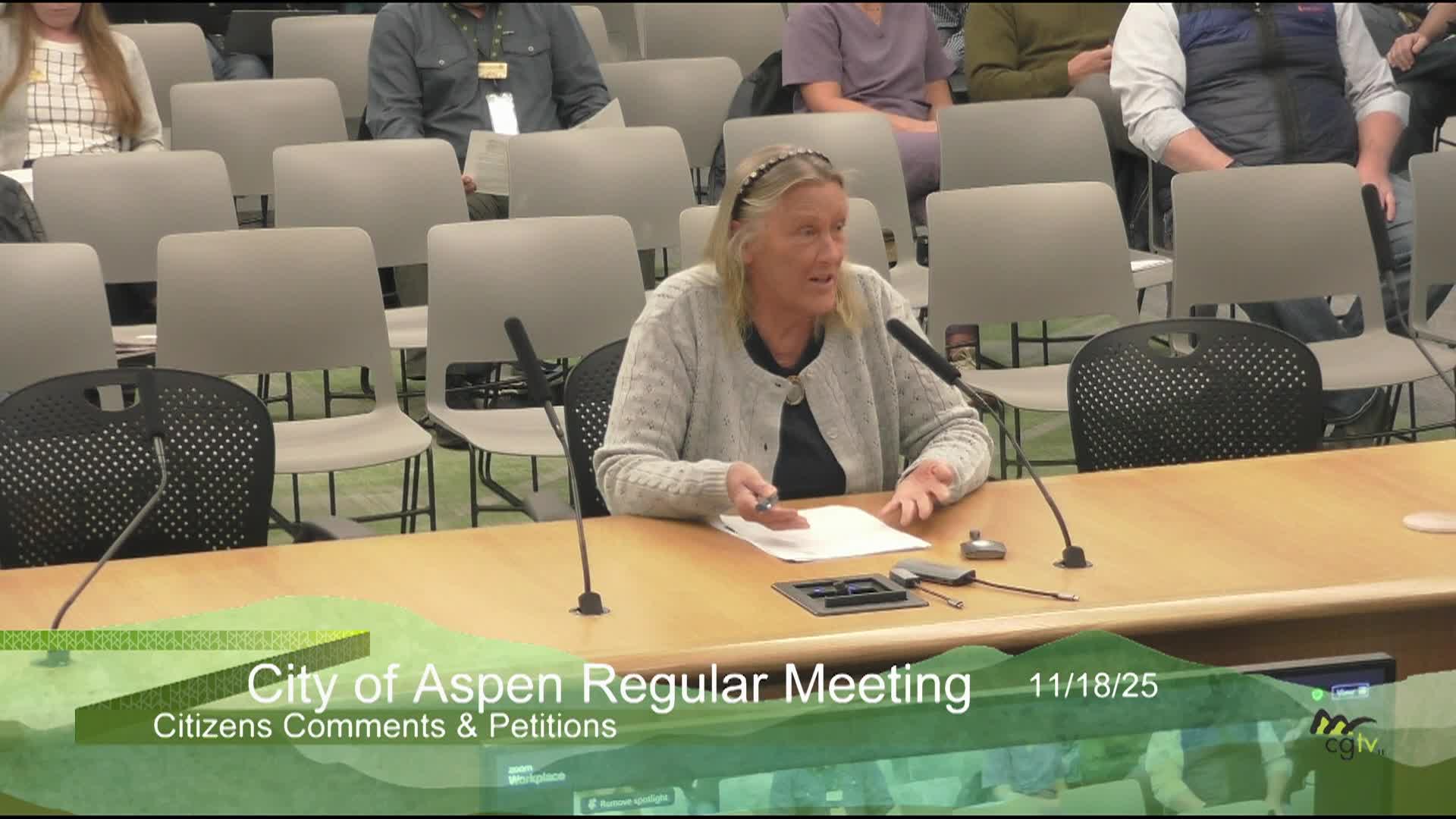 Aspen City Council Regular Meeting 11/18/25