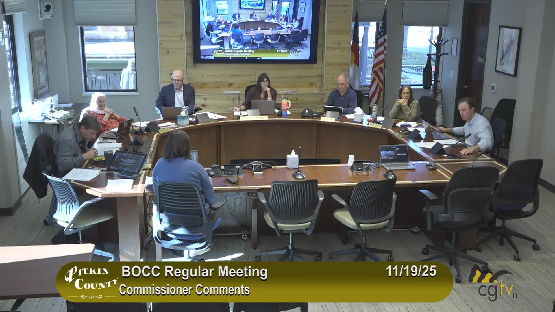  Pitkin County BoCC Regular Meeting 11/19/25