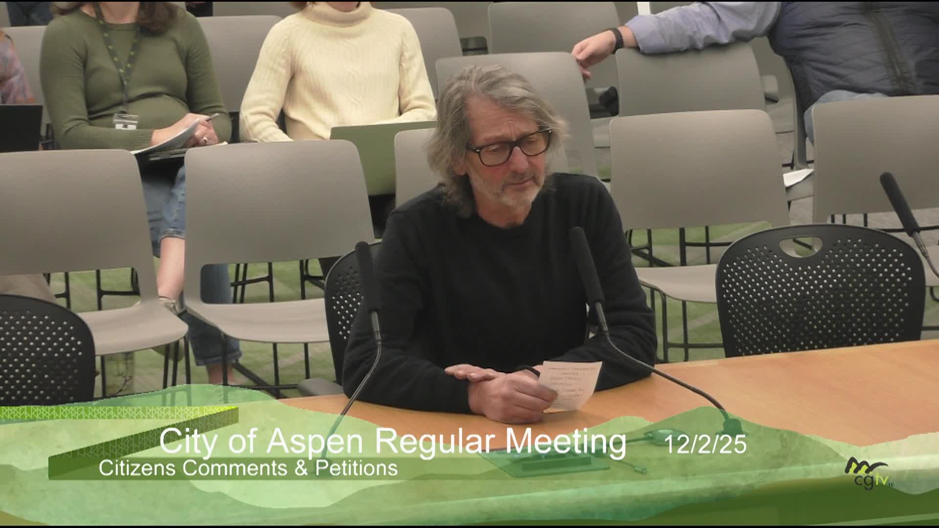 Aspen City Council Regular Meeting 12/2/25