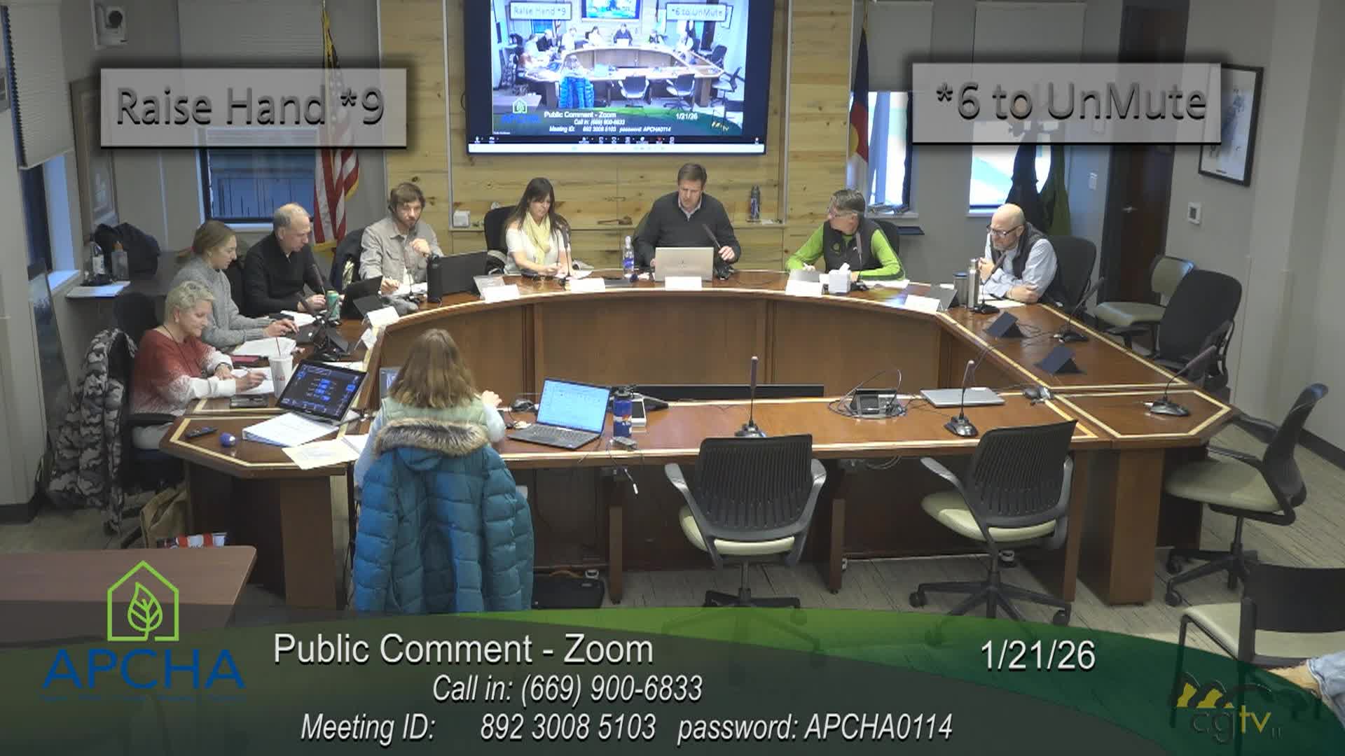 Thumbnail image for Aspen Pitkin County Housing Authority: A.P.C.H.A. Regular Meeting 1/21/26