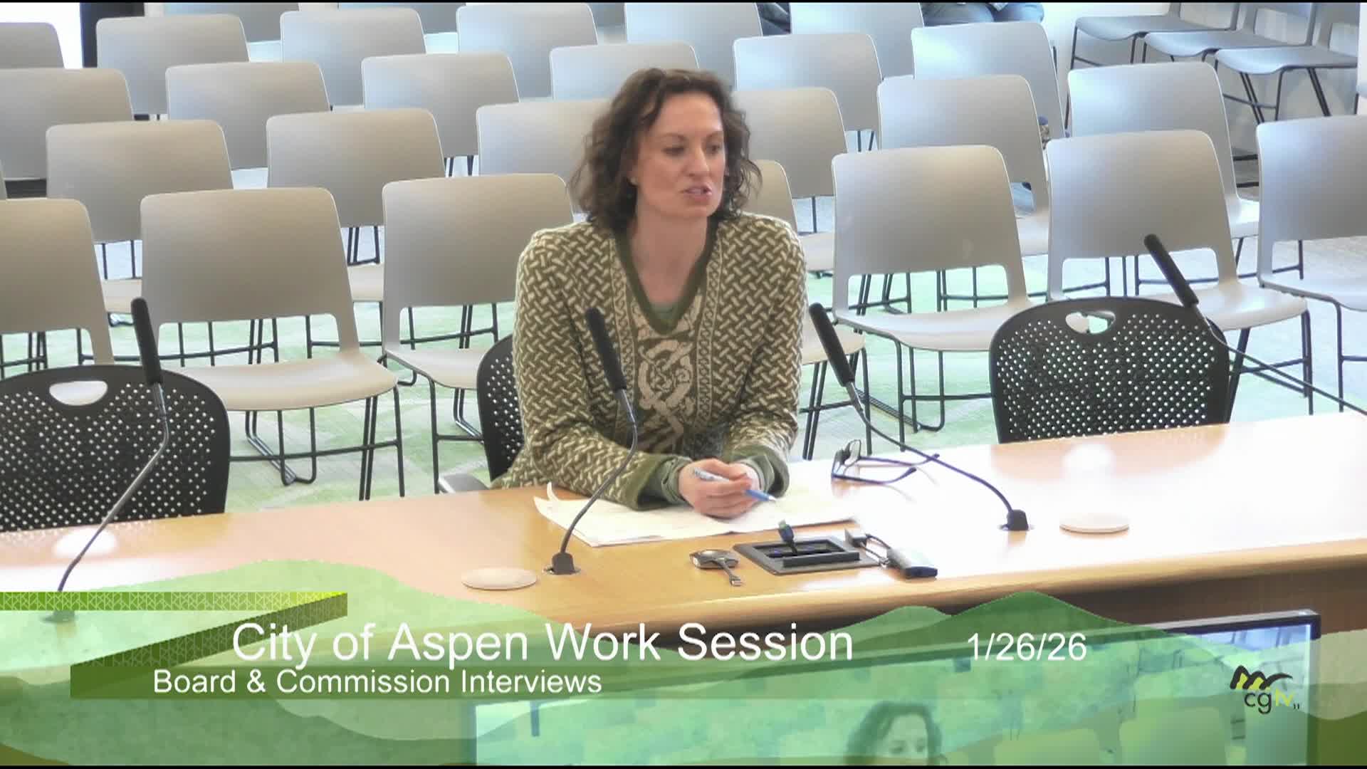 Thumbnail image for Aspen City Council Work Session 1/26/26