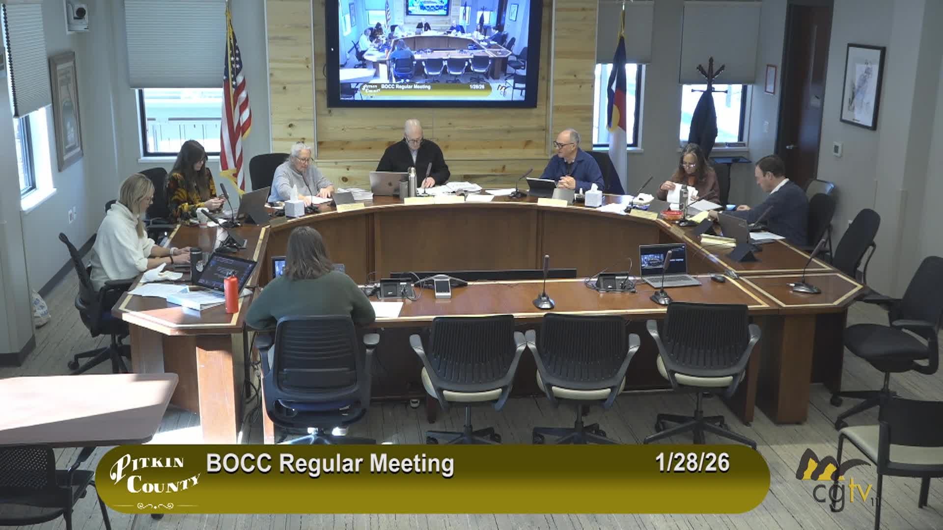 Thumbnail image for Pitkin County BoCC Regular Meeting 1/28/26