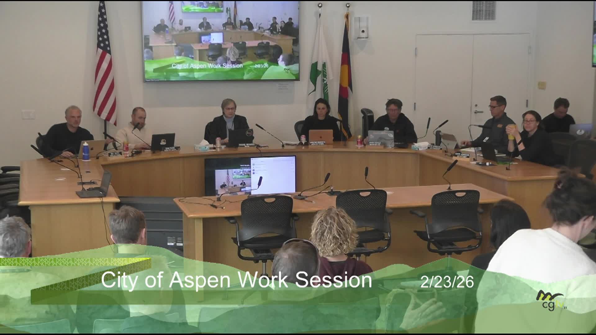 Thumbnail image for Aspen City Council Work Session 2/23/26