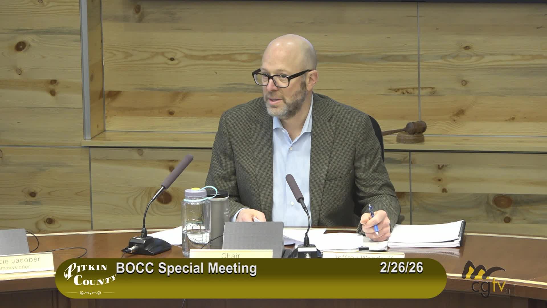 Thumbnail image for Pitkin County BoCC Special Meeting 2/26/26