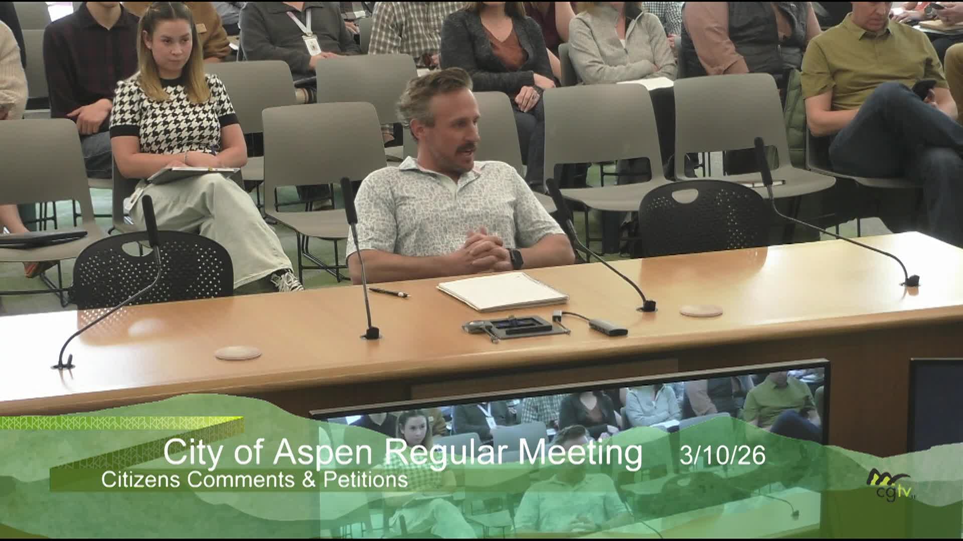 Thumbnail image for  Aspen City Council Regular Meeting 3/10/26
