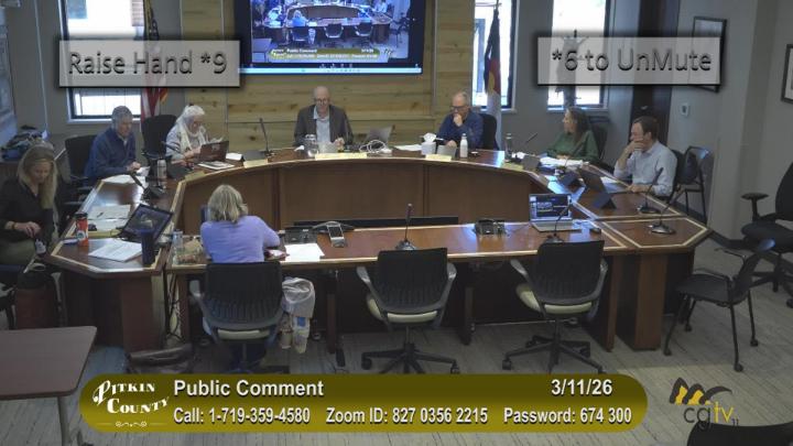 Thumbnail image for Pitkin County BoCC Regular Meeting 3/11/26