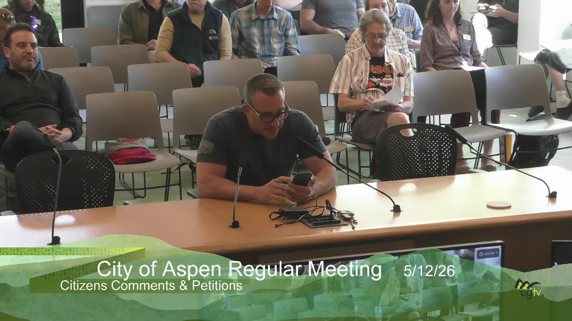 Thumbnail image for Aspen City Council Regular Meeting 5/12/26