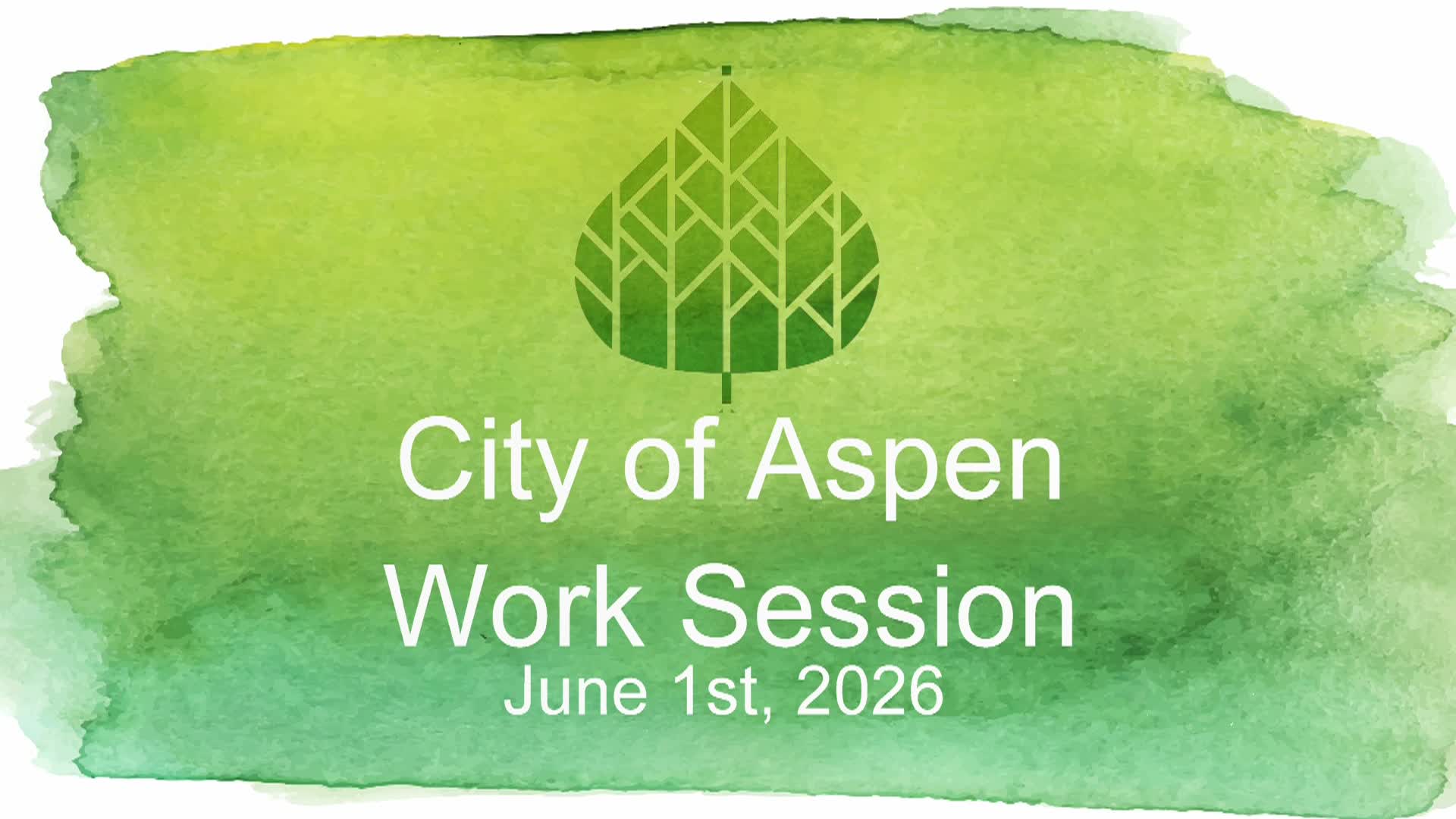 Thumbnail image for Aspen City Council Work Session 6/1/26