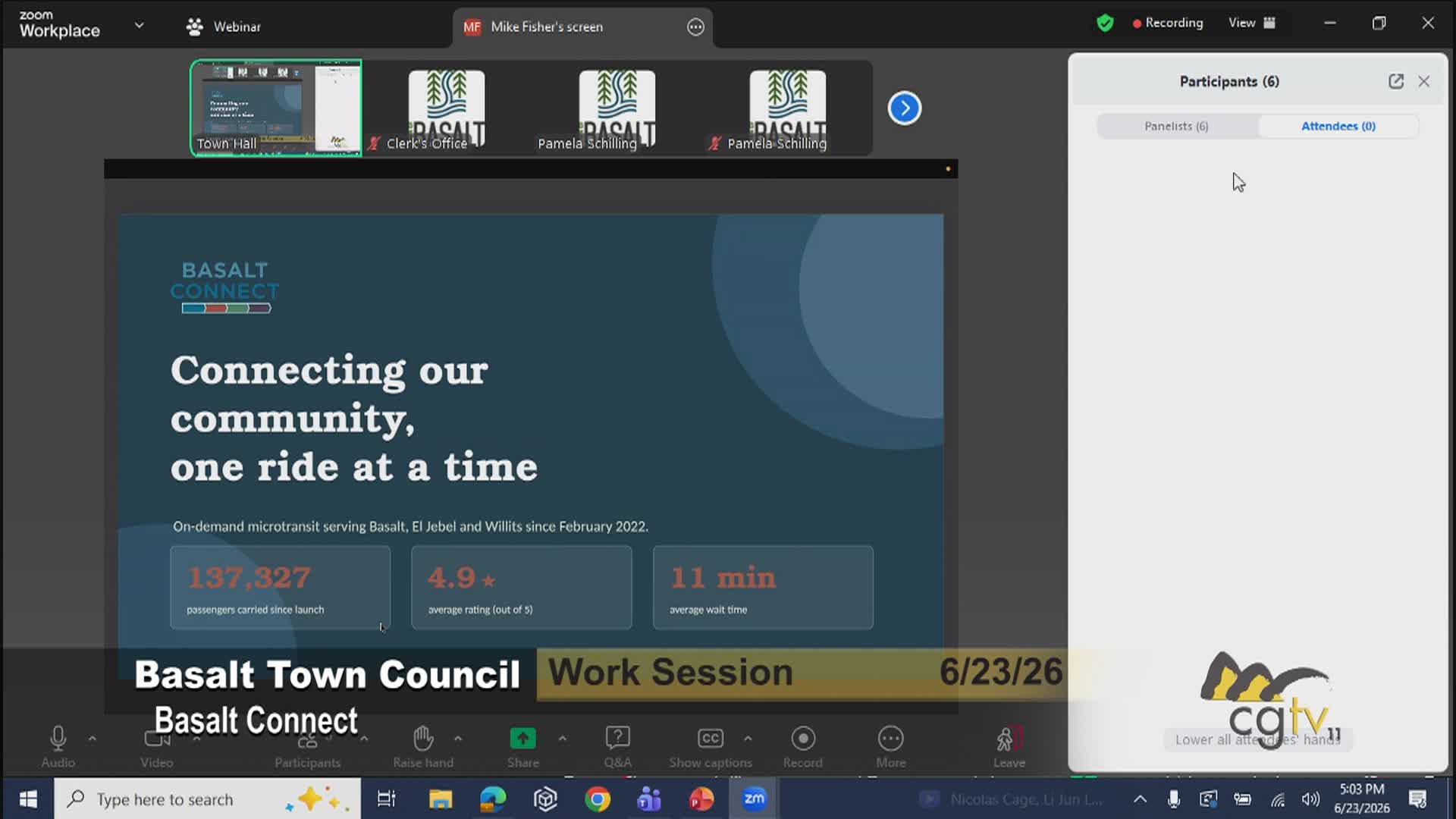 Thumbnail image for Basalt Town Council Work Session & Regular Meeting 6/23/26
