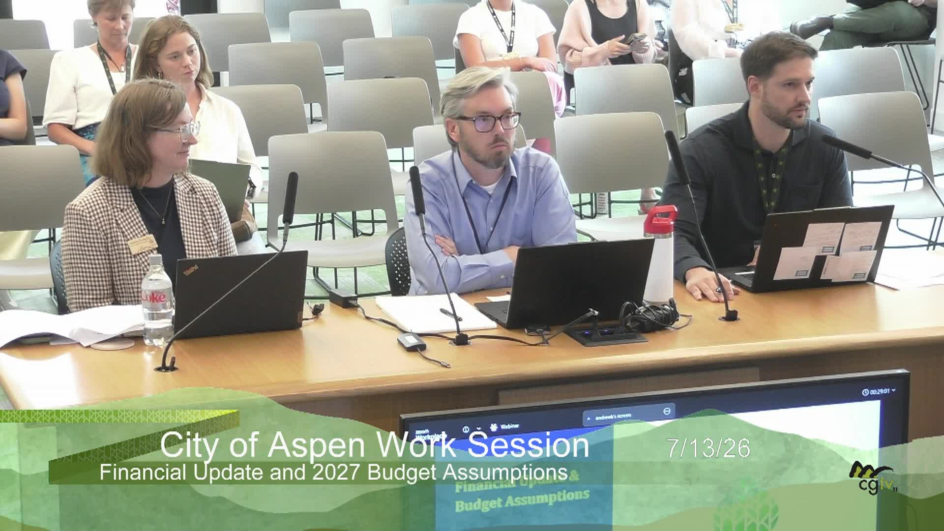 Thumbnail image for Aspen City Council Work Session 7/13/26