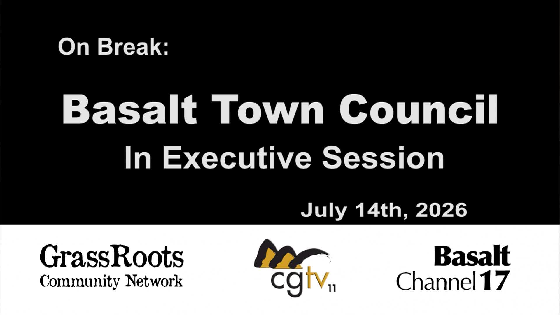 Thumbnail image for Basalt Town Council Executive Session & Regular Meeting 7/14/26