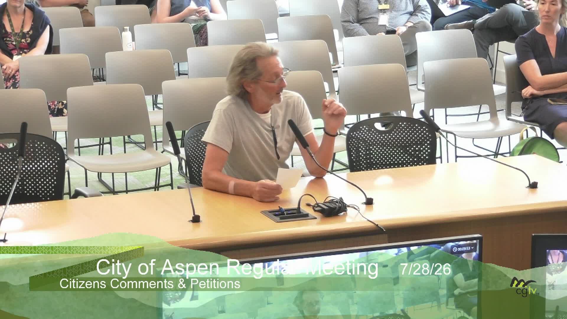 Thumbnail image for Aspen City Council Regular Meeting 7/28/26