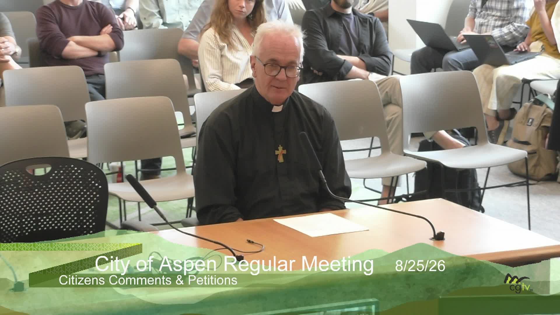 Thumbnail image for Aspen City Council Regular Meeting 8/25/26