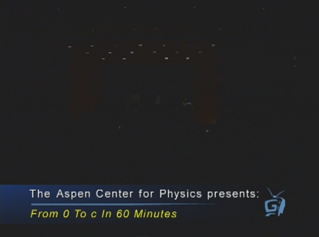 Thumbnail image for The Aspen Center for Physics presents: Heinz R. Pagel's Summer 2010 Public Lecture Series: 'From 0 to C in 60 Minutes' with R. Shankar (Filmed 8-4-10)
