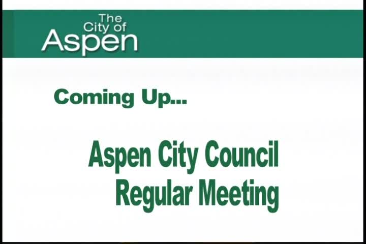 Thumbnail image for Aspen City Council Regular Meeting 8/31/21