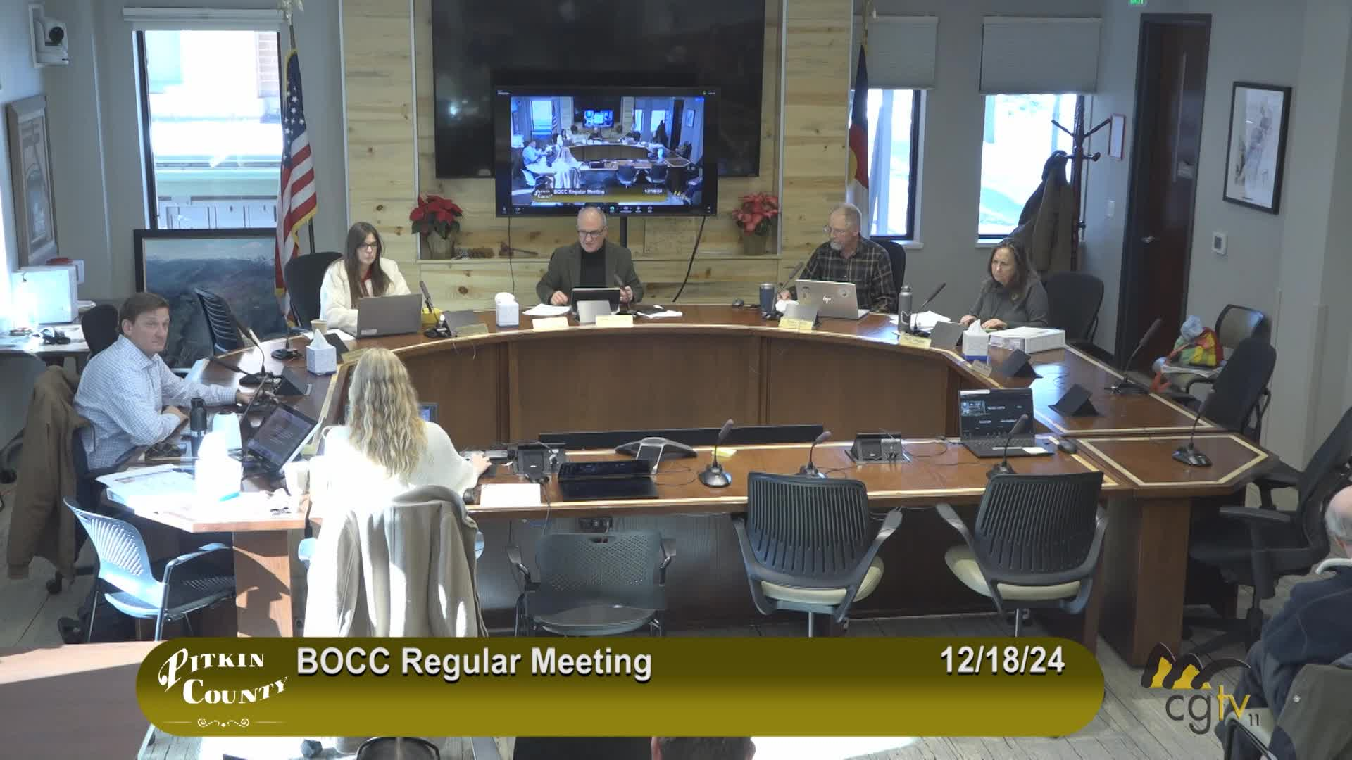 Thumbnail image for Pitkin County BoCC Regular Meeting 12/18/24