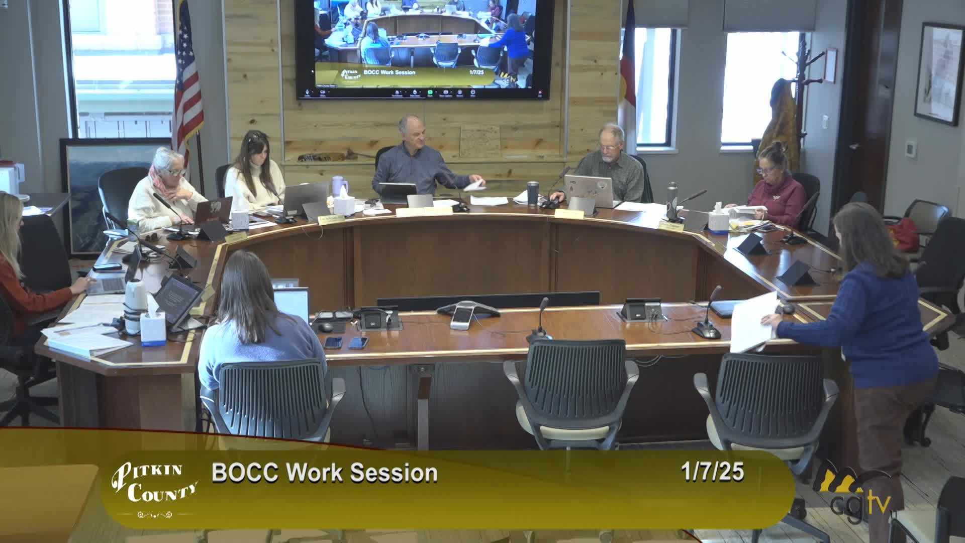 Thumbnail image for Pitkin County BoCC Work Session 1/7/24